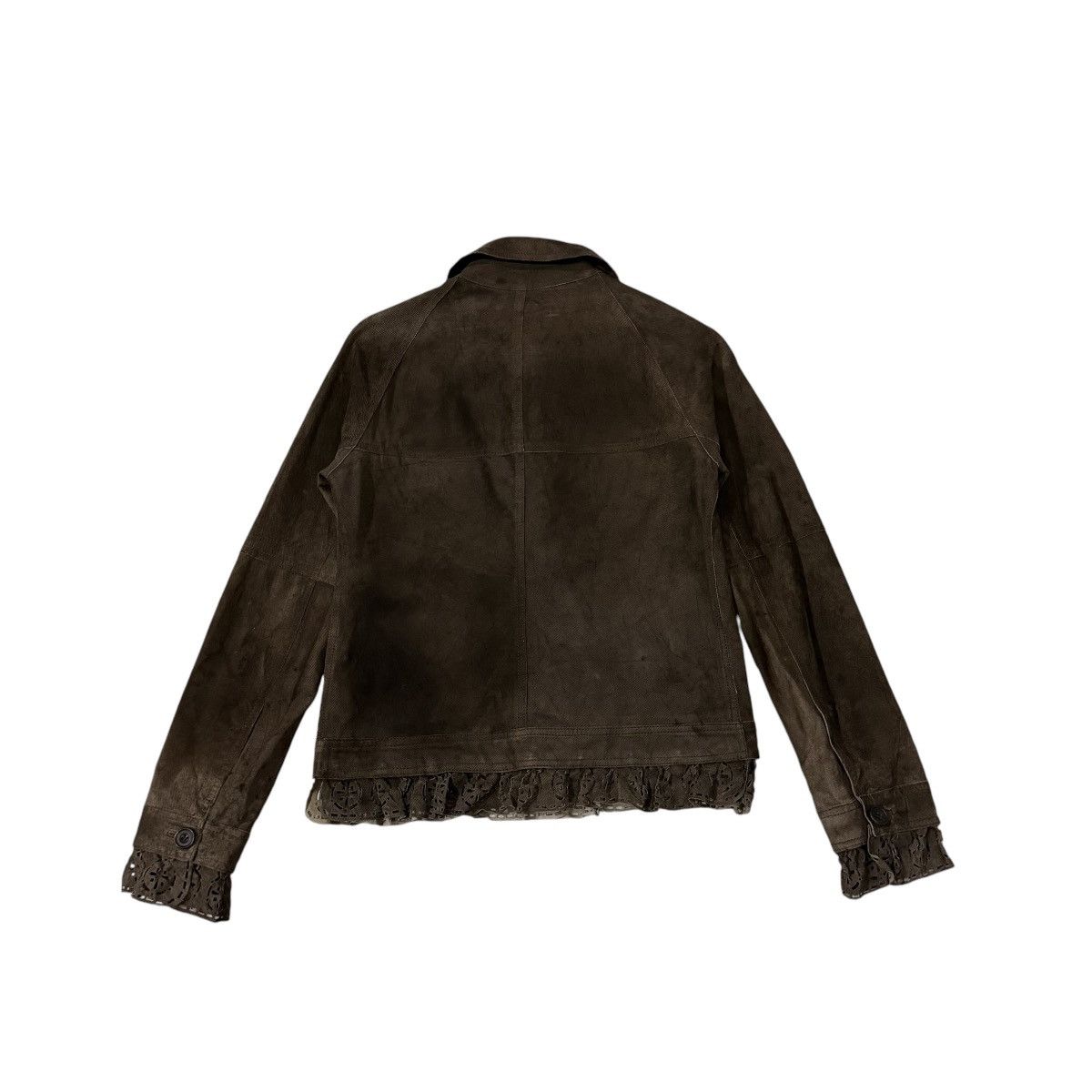 Romeo Gigli Vintage Romeo Gigli Fringe Layered Pigskin Leather Jacket Size S / US 4 / IT 40 - 13 Thumbnail