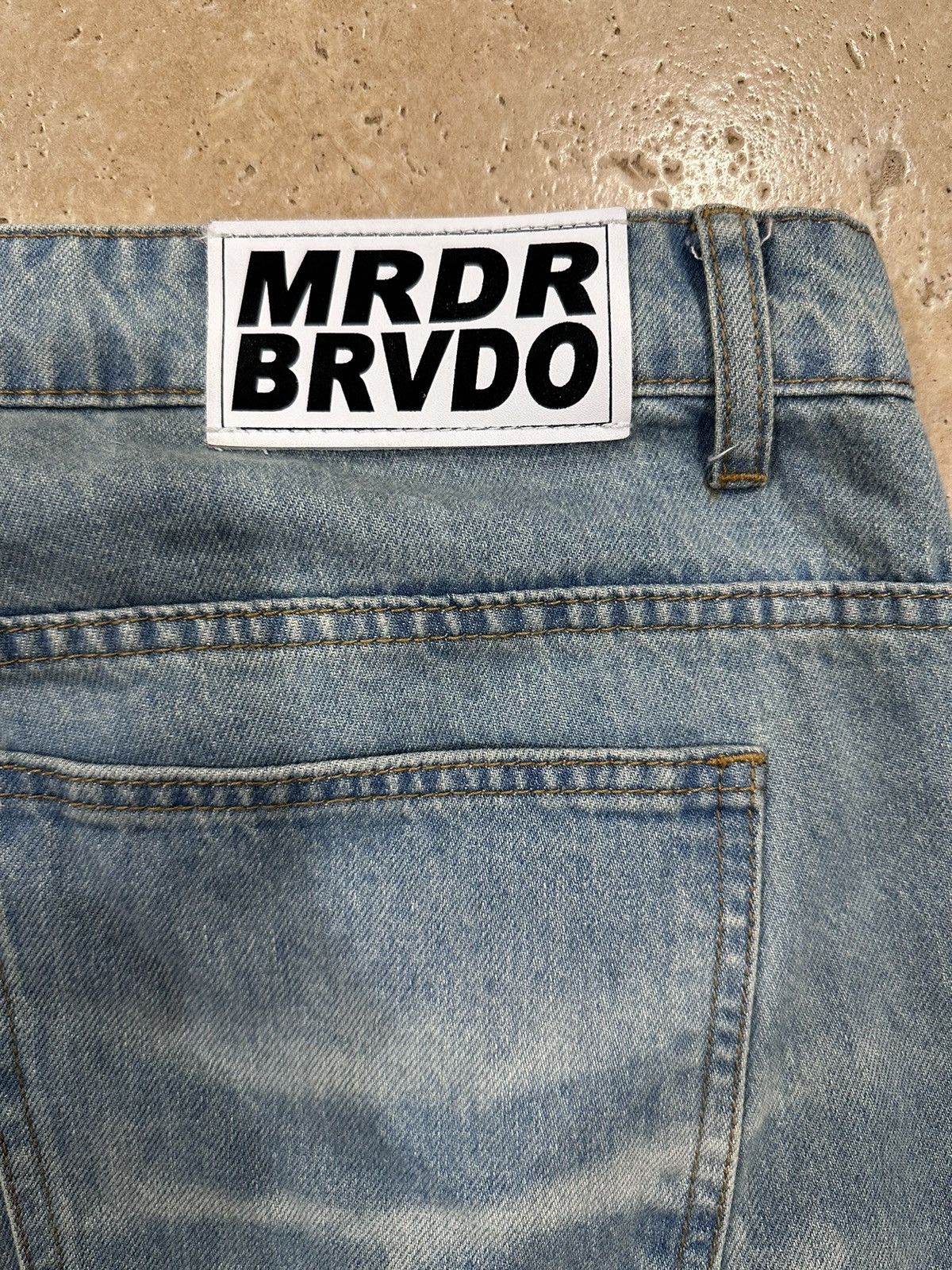 Who Decides War WDW Pink Flamingo Patch Fusion Denim Jeans