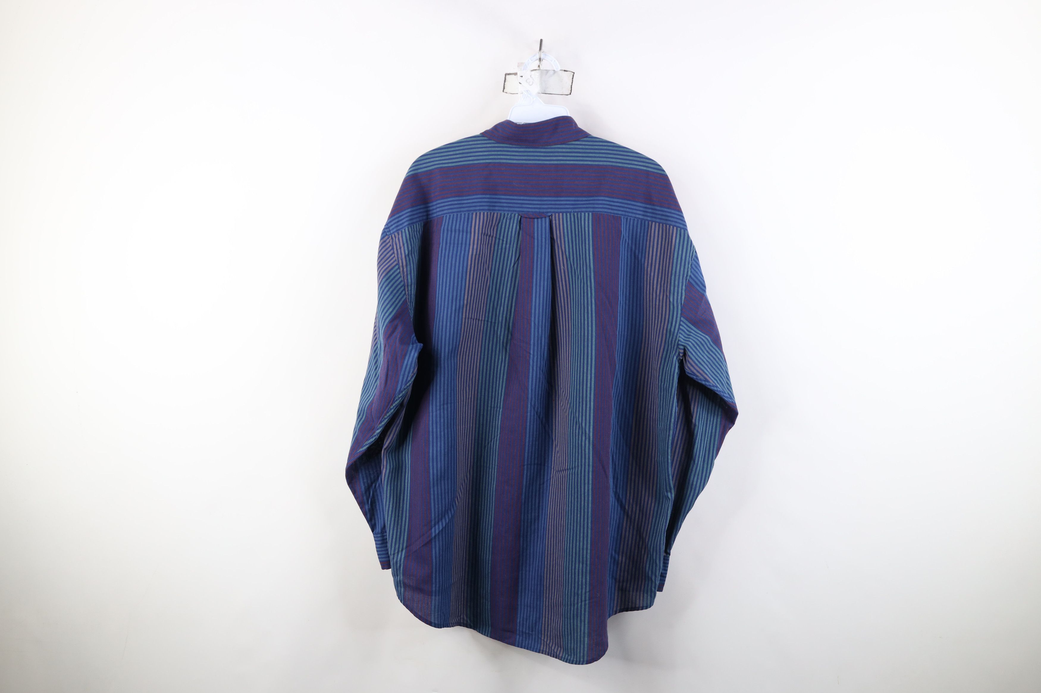 Vintage Vintage 90s Streetwear Block Collared Button Down Shirt Size US L / EU 52-54 / 3 - 8 Thumbnail
