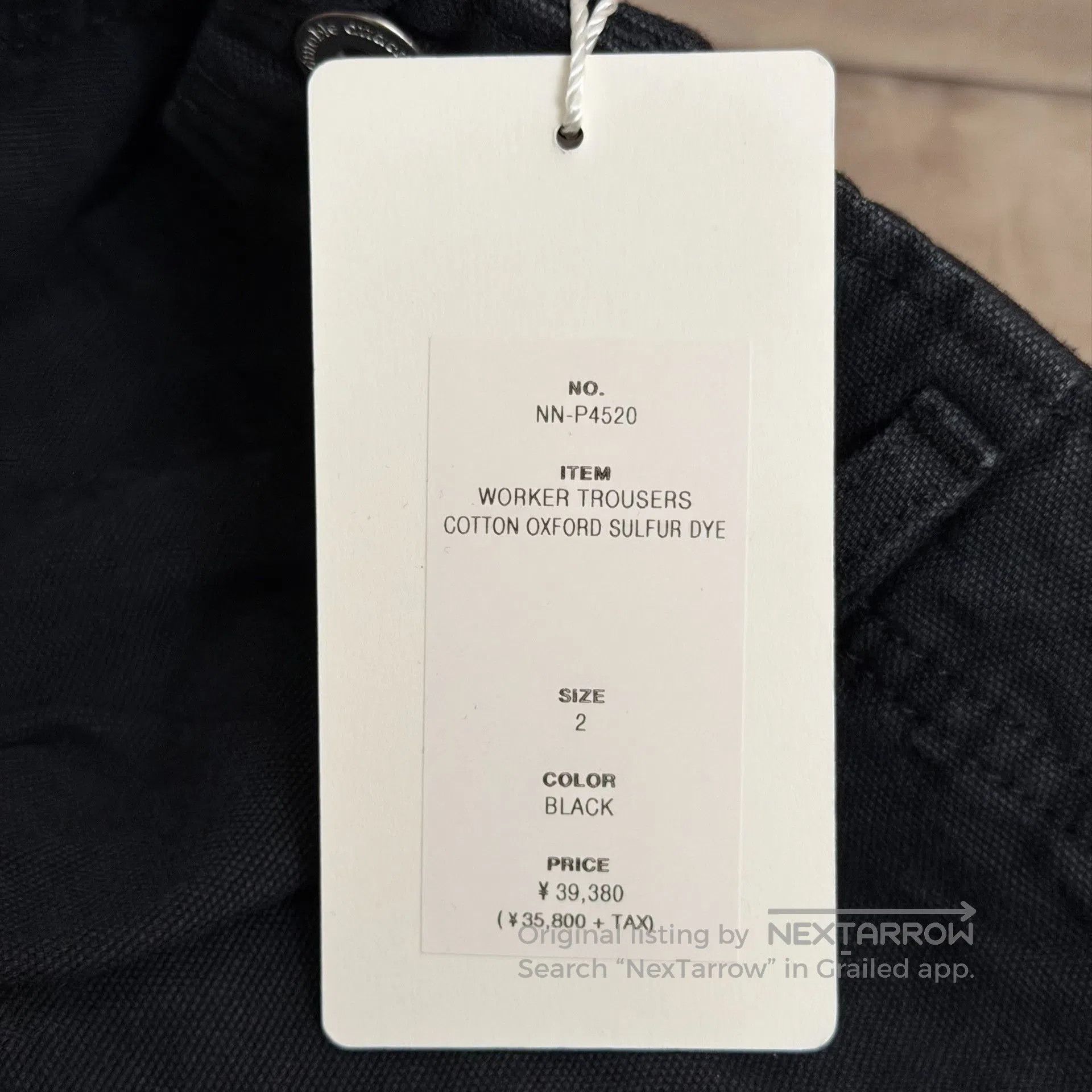 Nonnative nonnative WORKER TROUSERS SULFUR DYE. Size US 26 / EU 42 - 6 Thumbnail
