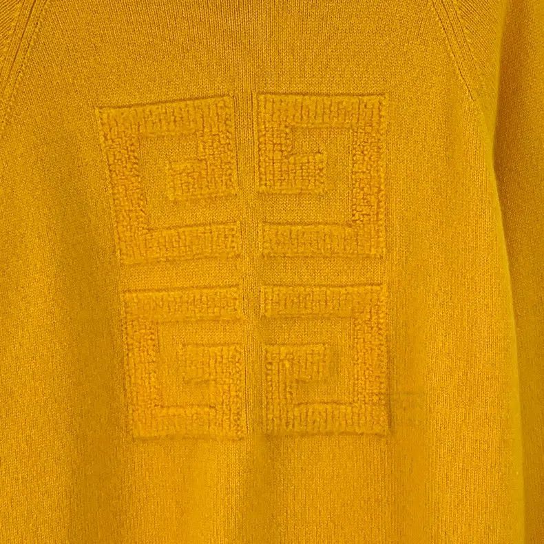 Givenchy Givenchy Orange Logo Fleece Cashmere Crewneck Long Sleeve Size US S / EU 44-46 / 1 - 4 Thumbnail