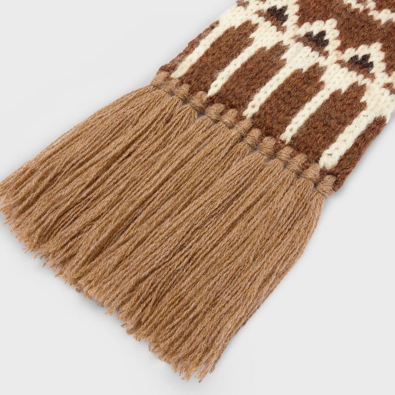Celine o1w1db11225 2ADP8823V Size: OS / Scarf in Brown Size ONE SIZE - 2 Thumbnail