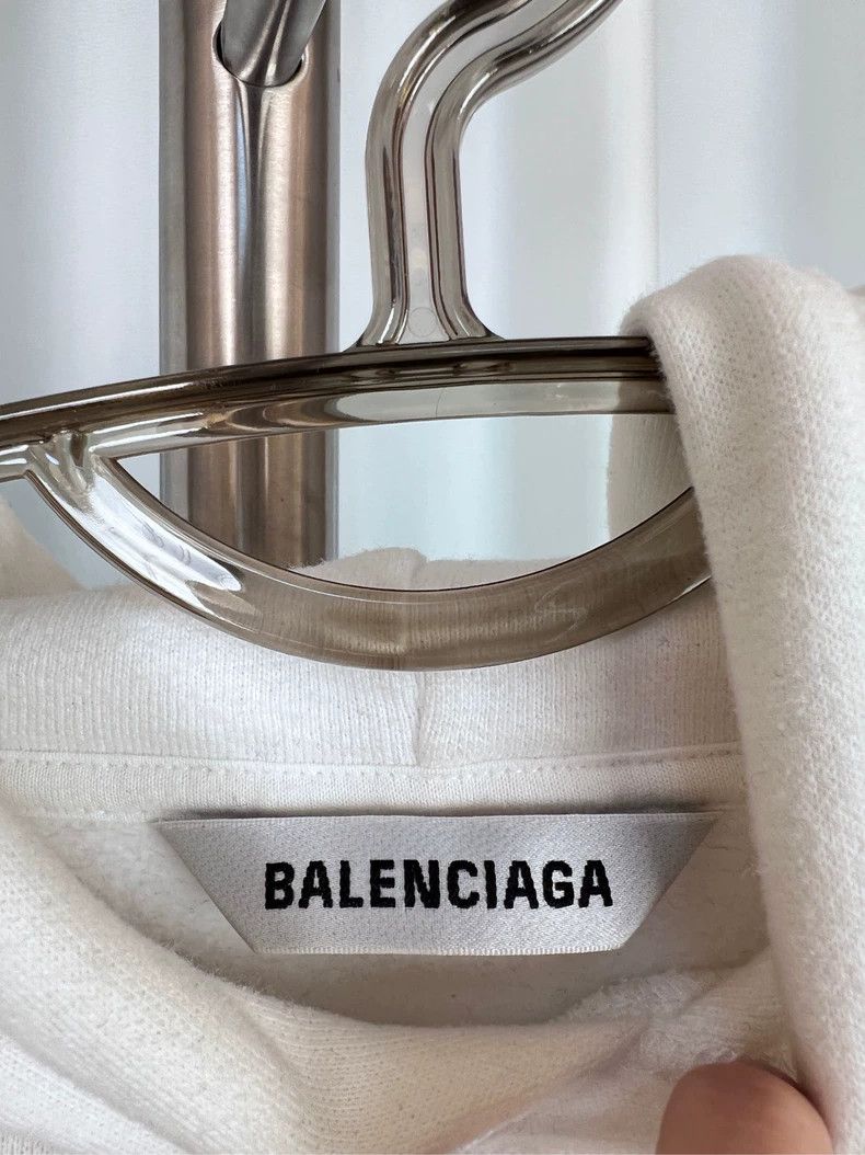 Balenciaga Balenciaga White cartoon calf zipper hoodie Size US S / EU 44-46 / 1 - 3 Thumbnail
