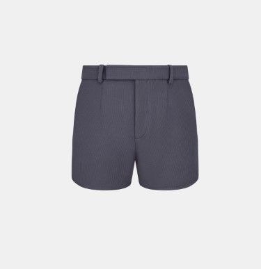 image of Dior O1W1Db10124 Cropped Shorts In Grey, Men's (Size 30)
