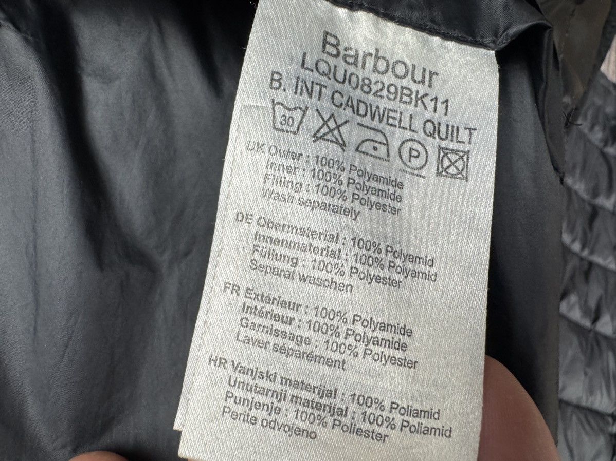 Barbour Barbour International Fibre Down Jacket Bomber England 🏴󠁧󠁢󠁥󠁮󠁧󠁿 Size L / US 10 / IT 46 - 15 Thumbnail