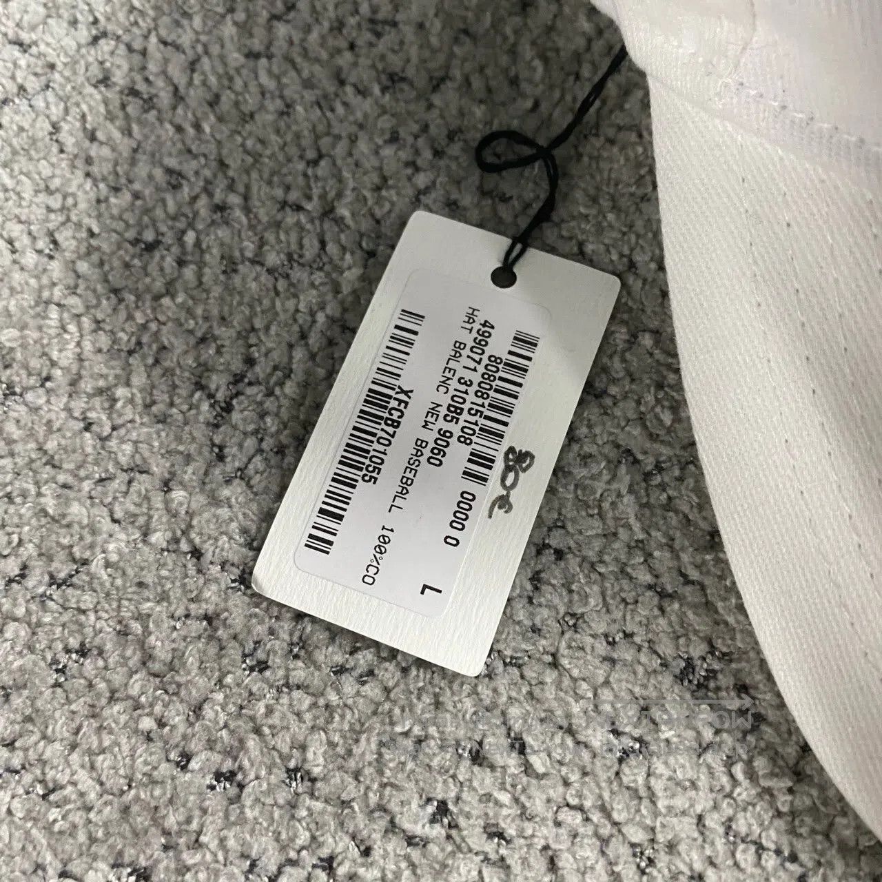Balenciaga Balenciaga White embroidered logo baseball cap| Size ONE SIZE - 4 Thumbnail