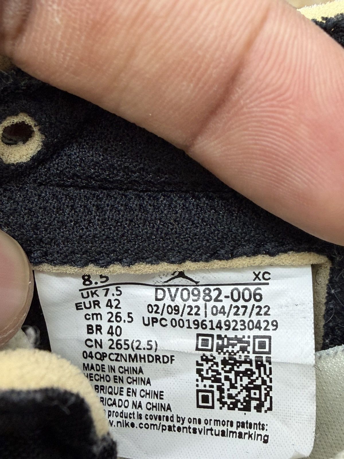 Jordan Brand Jordan 1 Low Black Smoke Grey Size 8.5 (2022) Size US 8.5 / EU 41-42 - 10 Thumbnail
