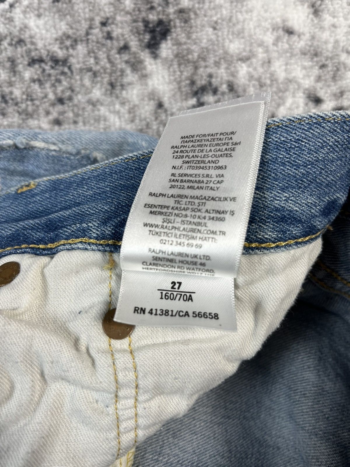 Polo Ralph Lauren Polo Ralph Lauren Patchwork Distressed Denim Jeans Size 27" / US 4 / IT 40 - 13 Thumbnail