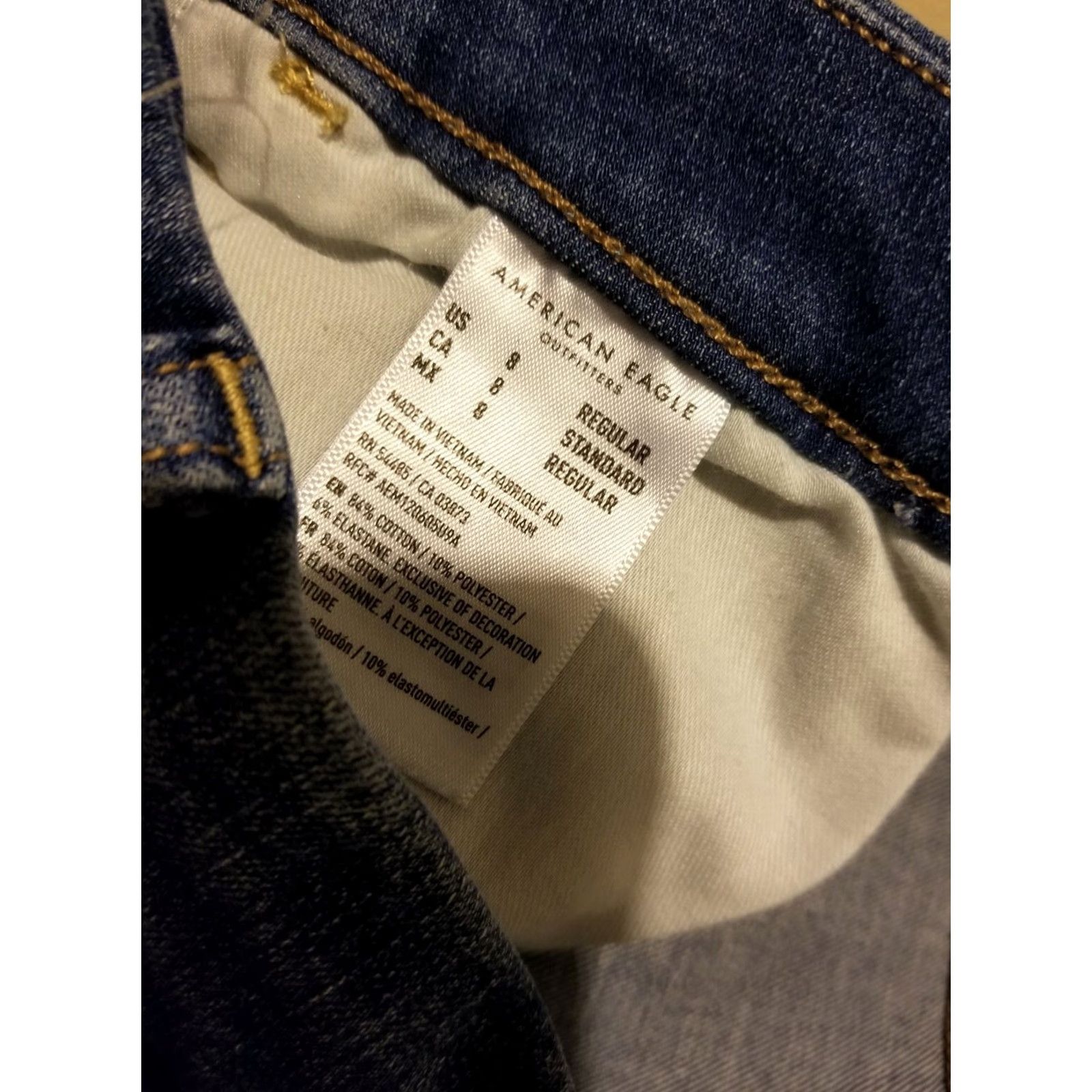 American Eagle Outfitters Womens American Eagle Outfitters Jeans Jegging Denim Cotton Blue 8 Skinny Pants Mens Womens Girls Size 30" / US 8 / IT 44 - 6 Thumbnail
