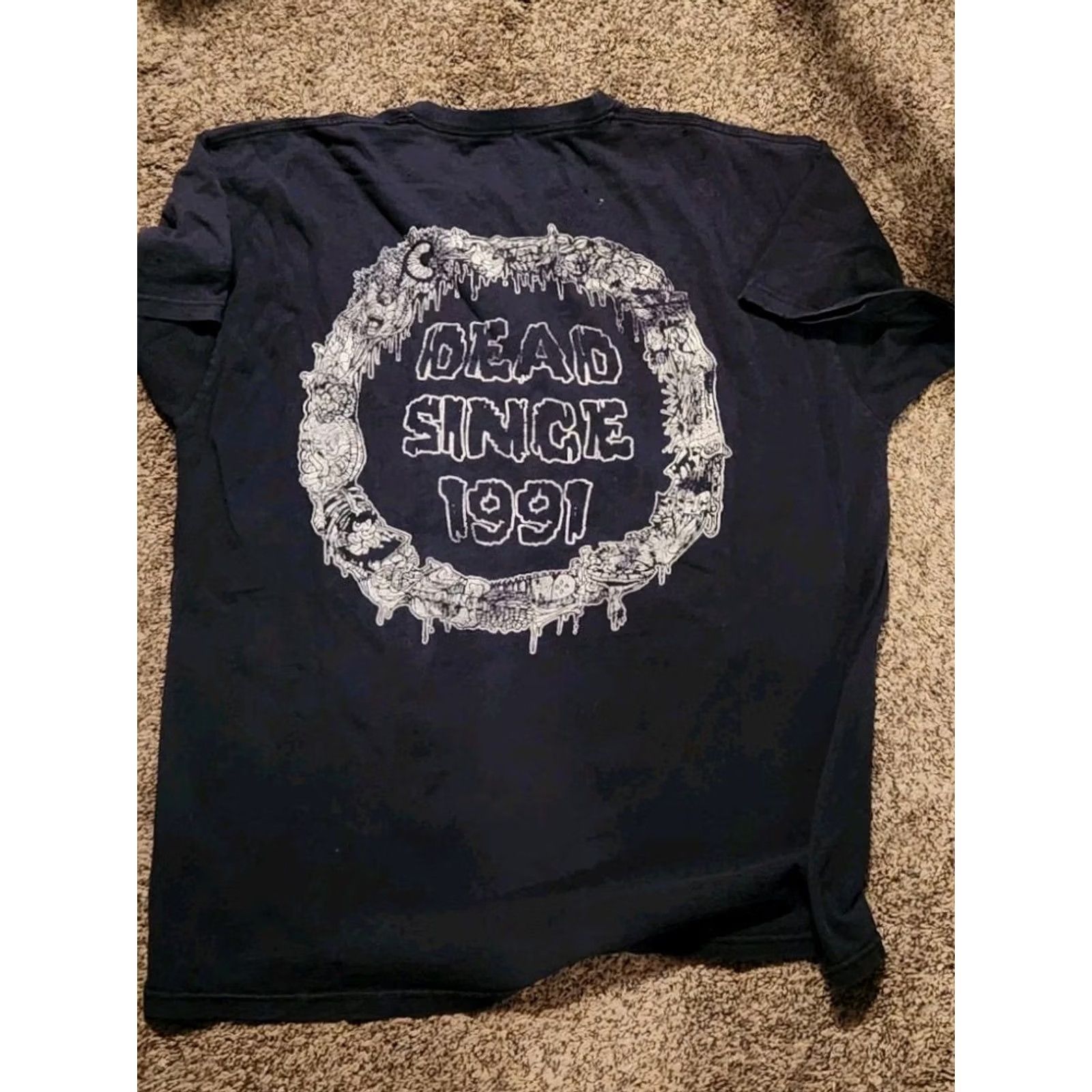 Vintage VINTAGE 2003 Exhumed Platters Of Splatter T-Shirt Men Large Black Size US L / EU 52-54 / 3 - 4 Thumbnail
