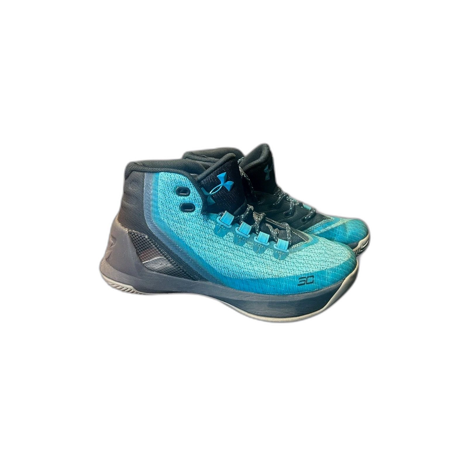 Under Armour Under Armour Curry 3 Shoes 4Y Blue Lace Up Basketball Sneake Size US XXS / EU 40 - 1 Thumbnail