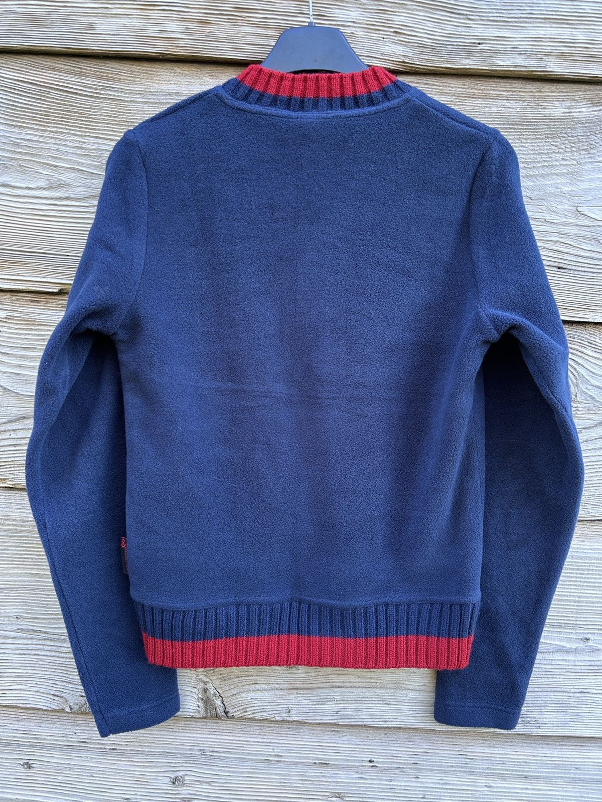 Dolce & Gabbana Vintage Dolce Gabbana Fleece V Neck Sweatshirt In Blue 38 Size XS / US 0-2 / IT 36-38 - 5 Thumbnail