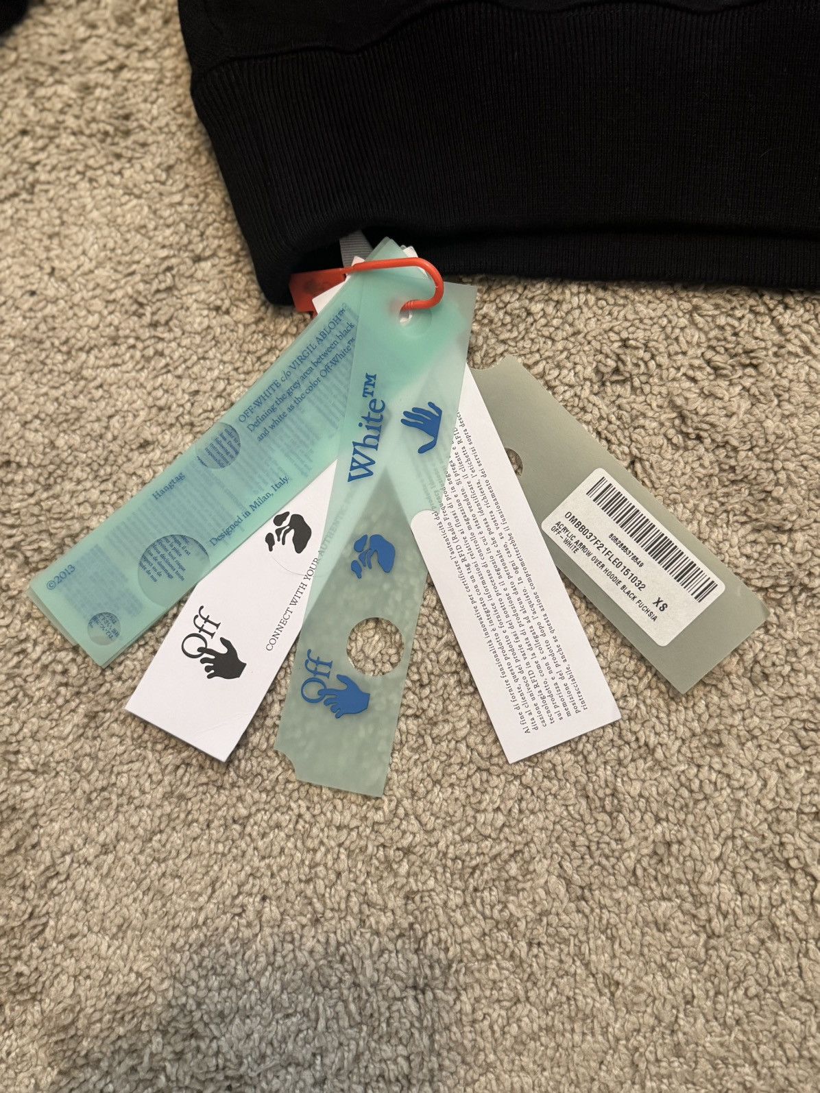 Off-White Off-White Acrylic Arrow Hoodie Size US XS / EU 42 / 0 - 3 Thumbnail