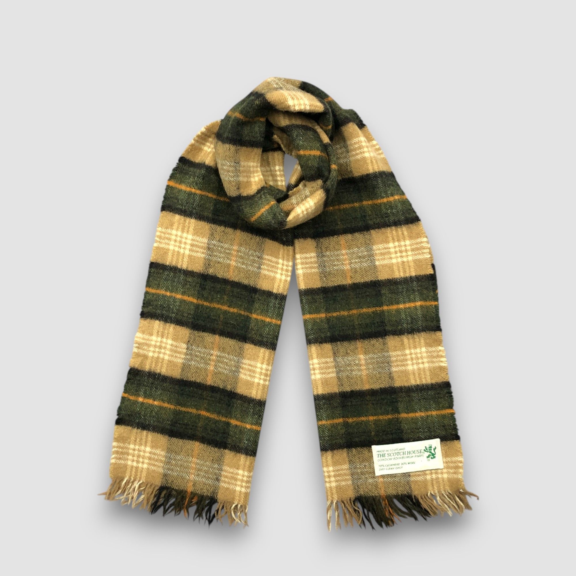 Japanese Brand Vintage The Scotch House Scarf Muffler Plaid Scarves Size ONE SIZE - 1 Thumbnail