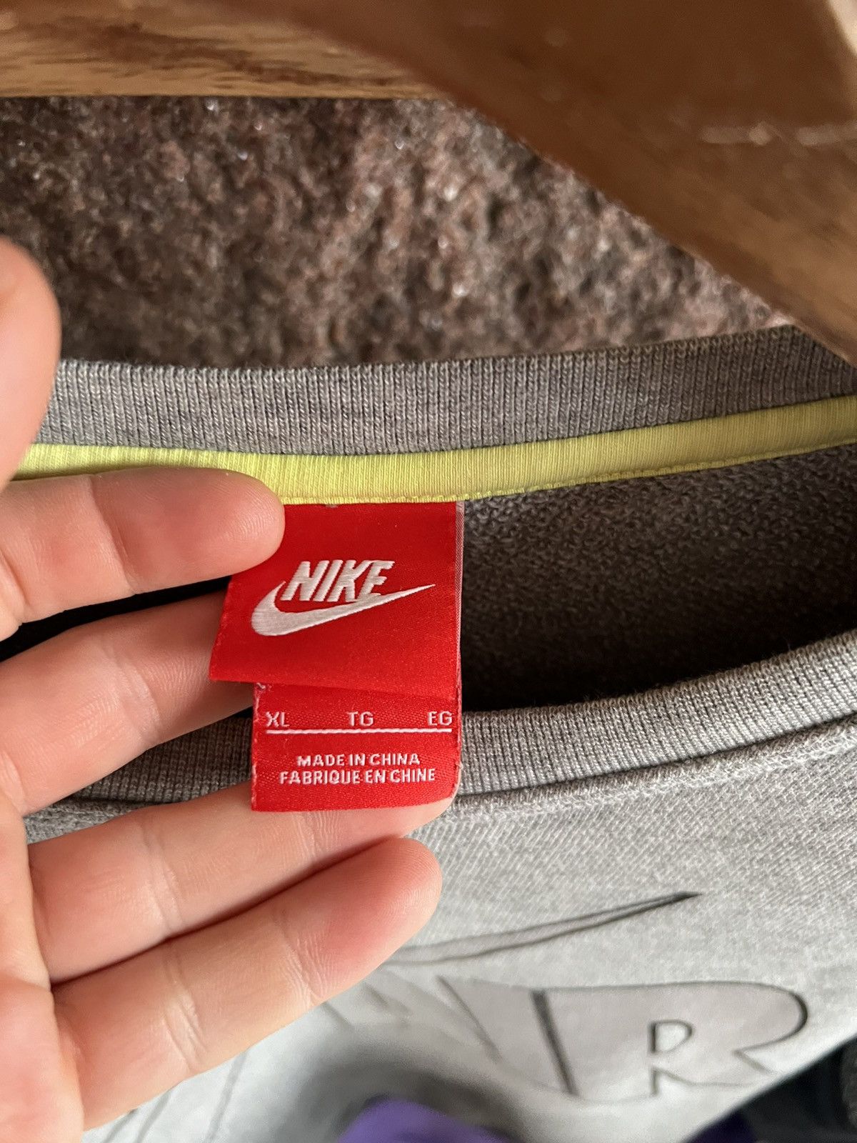 Nike × Vintage Nike hoodie, air nike XL, vintage 90s Size US XL / EU 56 / 4 - 3 Thumbnail