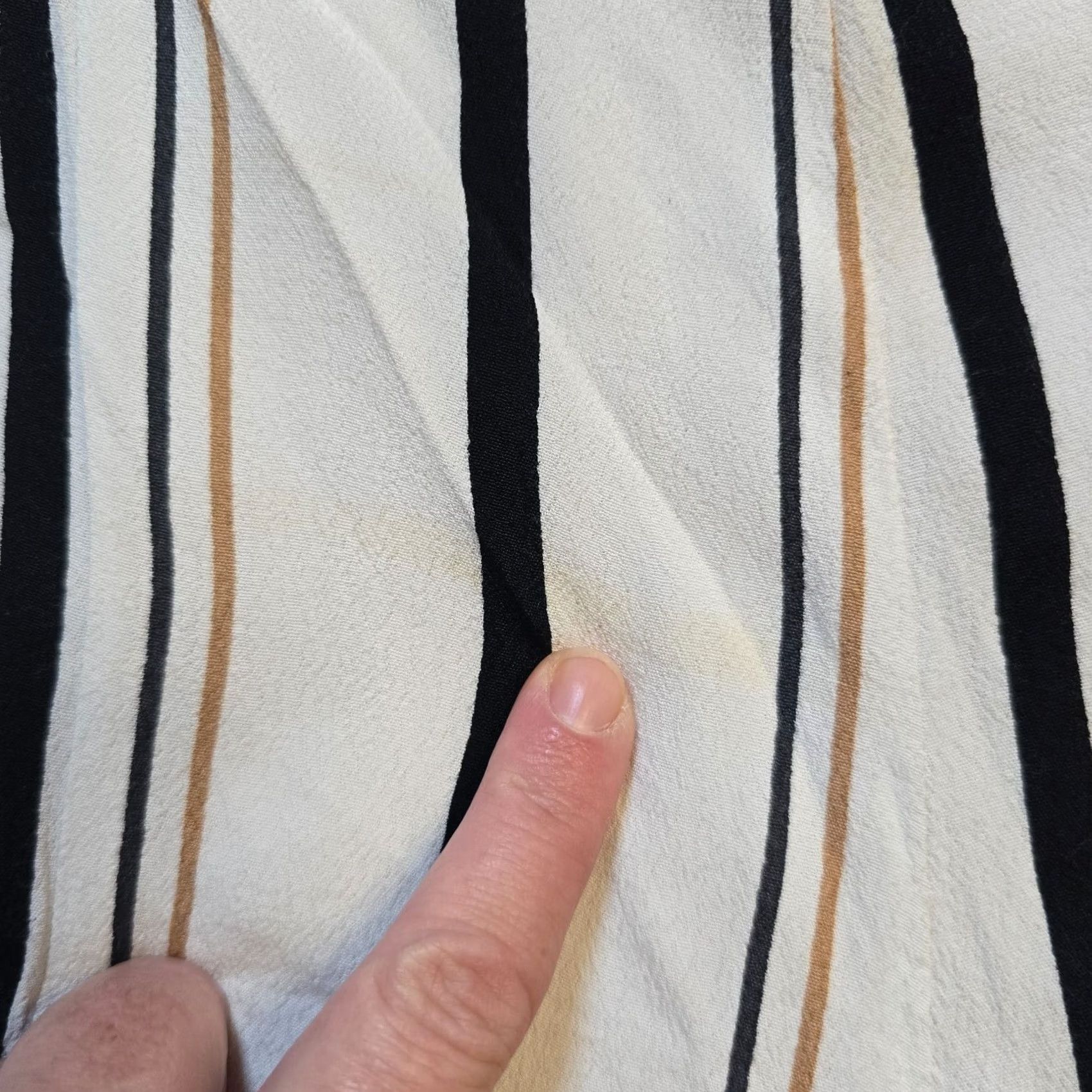 Anthropologie Anthropologie Ett Twa Pants Womens Size 8 White Striped Wide-Leg Capsule Neutral Size 30" / US 8 / IT 44 - 5 Thumbnail