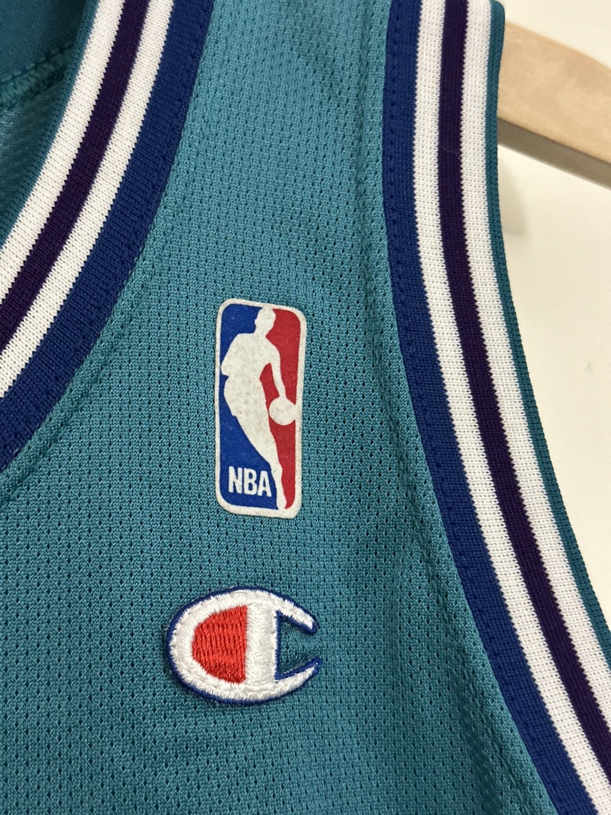 Champion VINTAGE CHAMPION ALONZO MOURNING CHARLOTTE HORNETS JERSEY 48 Size US XL / EU 56 / 4 - 2 Thumbnail