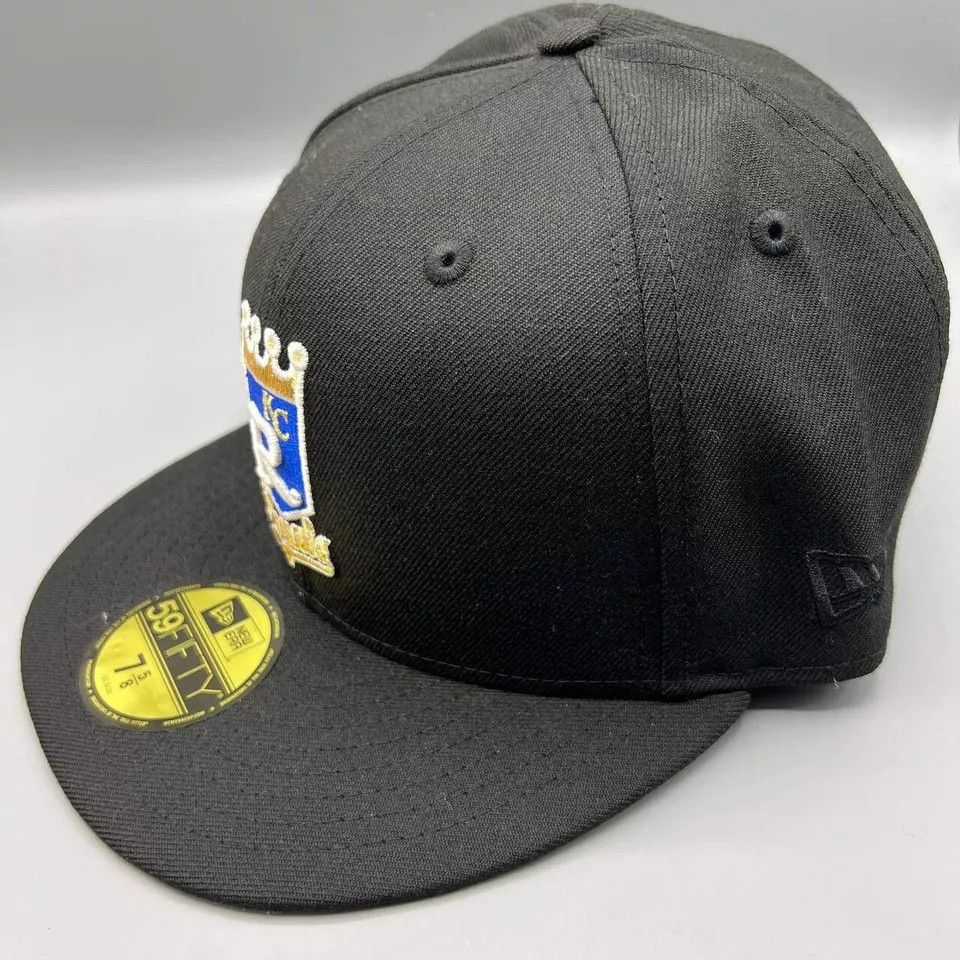 New Era Kansas City Royals Hat Men 7 5/8 59Fifty New Era MLB Fitted Size ONE SIZE - 4 Thumbnail