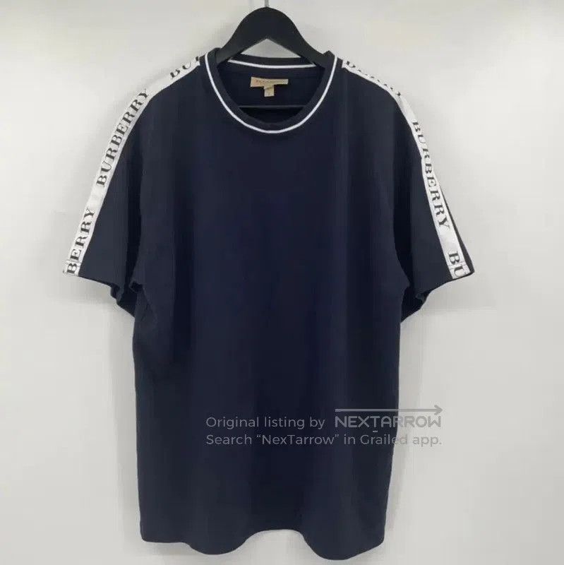 Burberry Burberry Cotton Navy Short Sleeve T. Size US XL / EU 56 / 4 - 1 Thumbnail