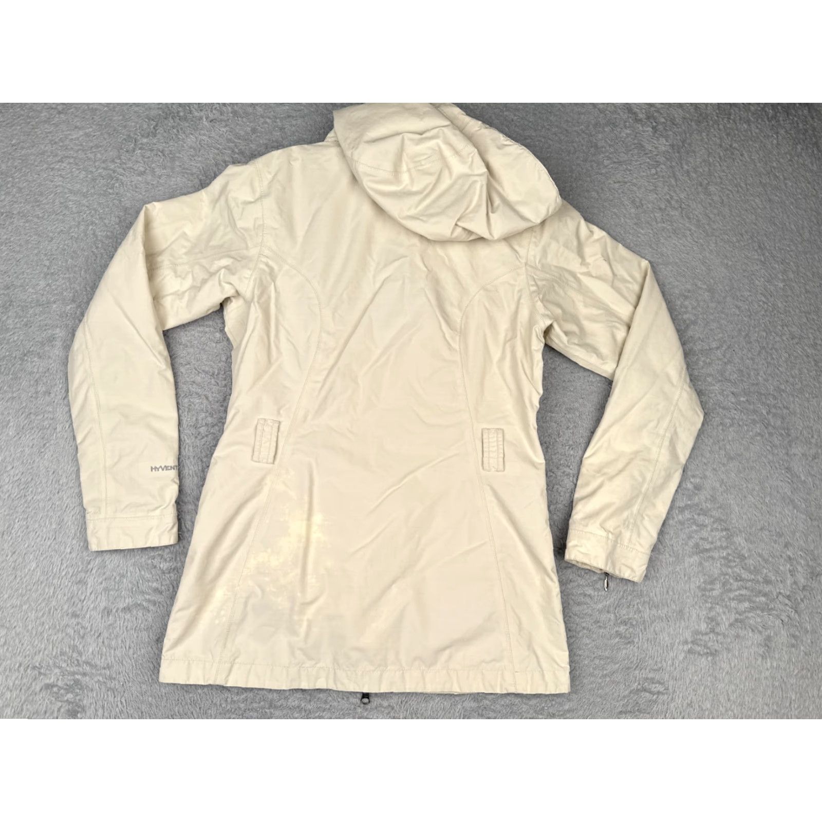 The North Face The North Face Jacket Womens Small Ivory Full Zip Hooded HyVent Nylon Shell Walk Size S / US 4 / IT 40 - 2 Thumbnail