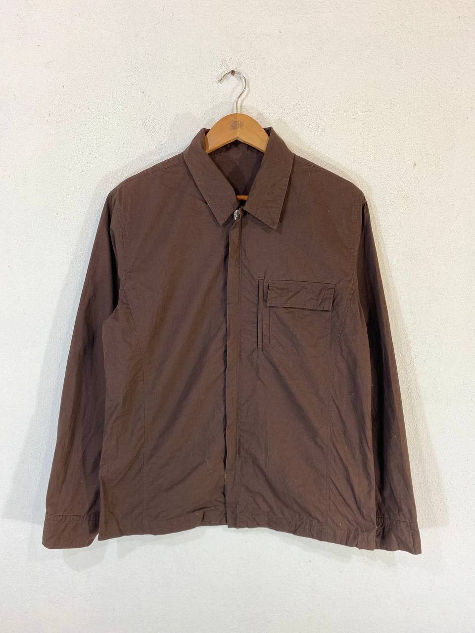 image of Avant Garde x Ppfm Vintage Ppfm Zipper Jacket Nice Design in Brown, Men's (Size Medium)