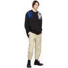 Raf Simons o1y0325 Logo Crewneck Sweater in Black Size US L / EU 52-54 / 3 - 5 Thumbnail