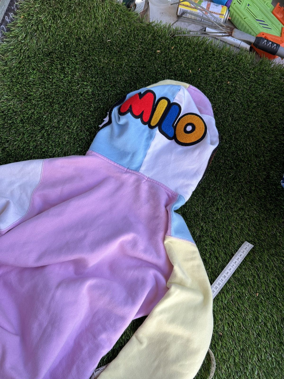 Bape BAPE Baby Milo Double Hood Multi Color Full Zip Hoodie Size S / US 4 / IT 40 - 4 Thumbnail