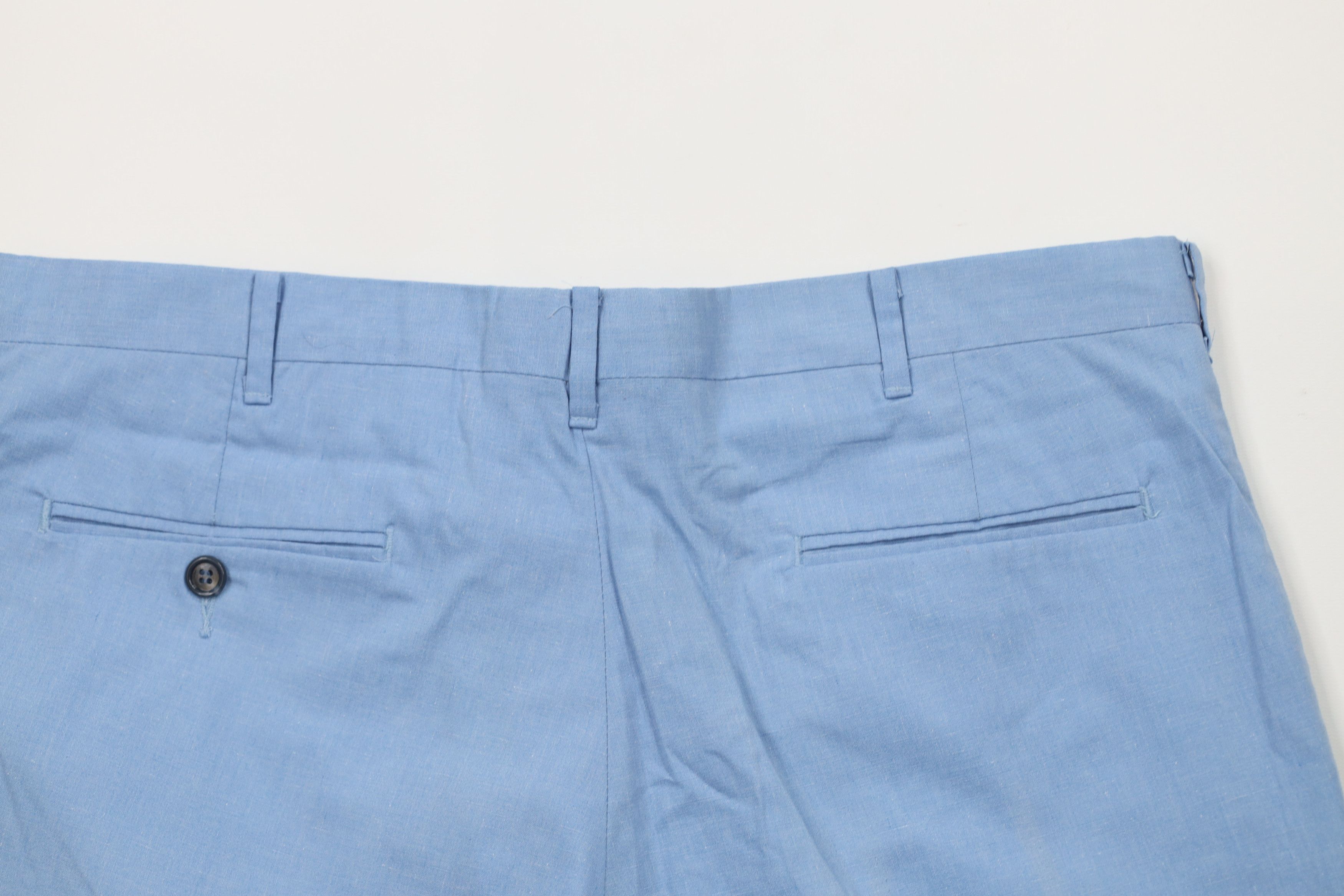 Vintage Vintage 60s 70s Streetwear Above Knee Chino Shorts Blue USA Size US 35 - 10 Thumbnail