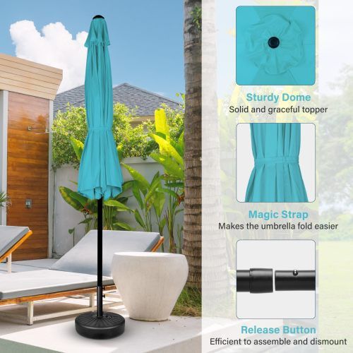 Designer × Homemade 7.5ft Patio Outdoor Table Market Yard Umbrella with Push But Size US L / EU 52-54 / 3 - 4 Thumbnail