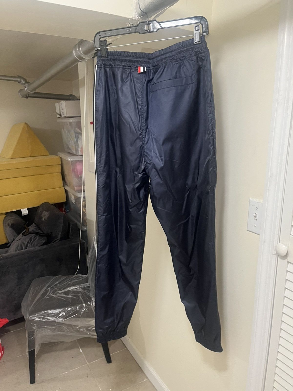 Thom Browne Thom Browne Track Pants In Ripstop With RWB Stripe Sz 2 Size US 32 / EU 48 - 6 Thumbnail