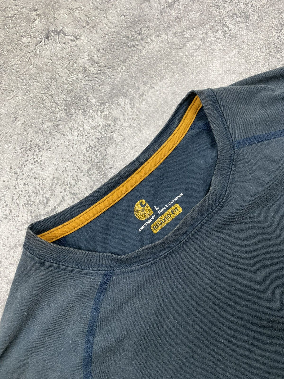 Carhartt Vintage Carhartt Longsleeve Blue Force Faded T-Shirt Tee Size US L / EU 52-54 / 3 - 6 Thumbnail