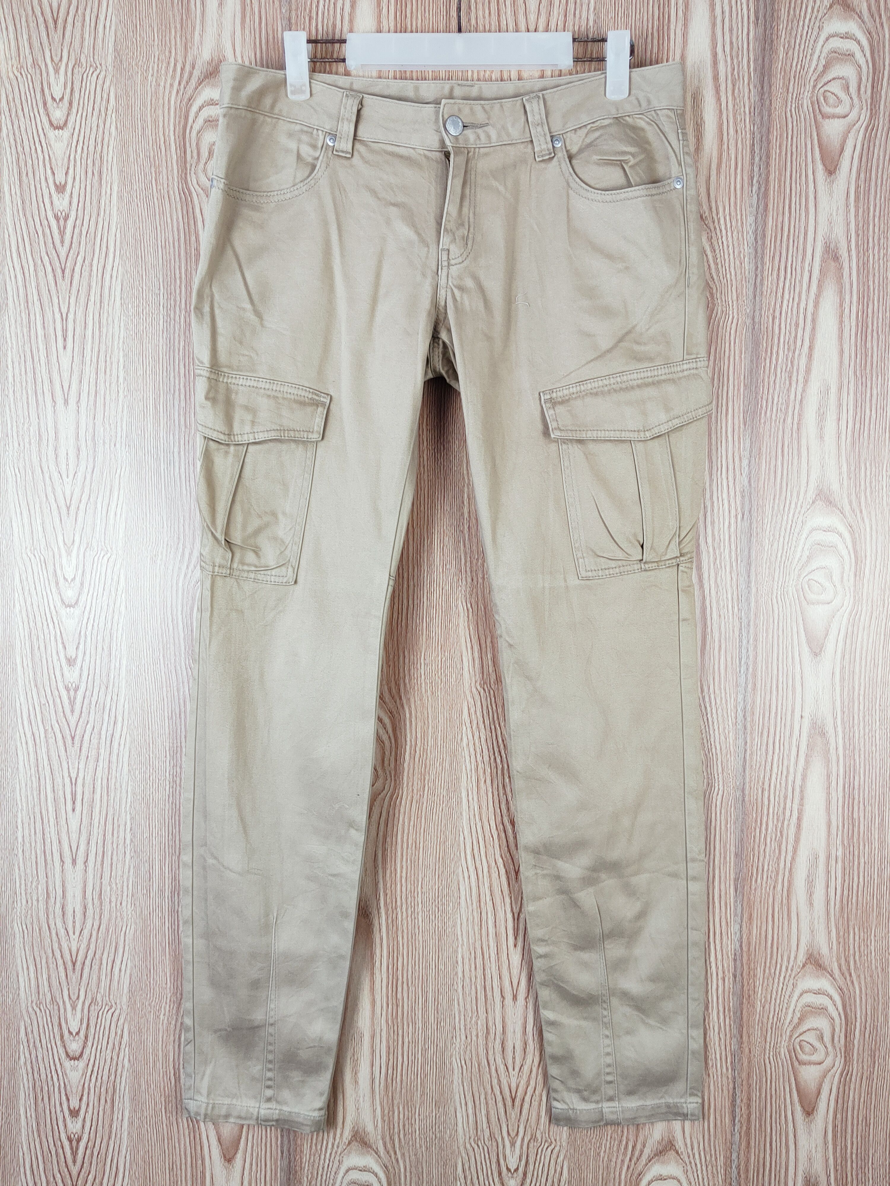 Japanese Brand Japanese Brand Beige Multipocket Tactical Cargo Pants #W442 Size 31" - 1 Thumbnail