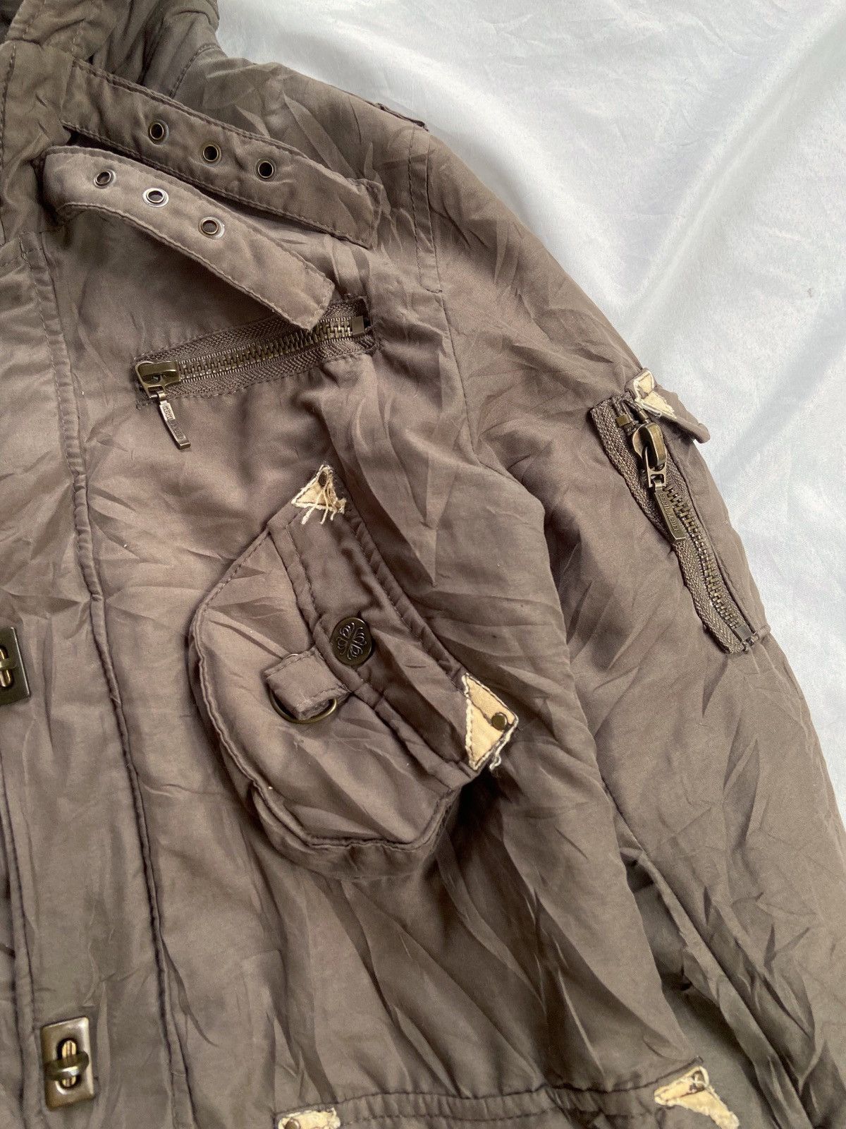 Japanese Brand CECIL MCBEE BONDAGE MULTIPOCKETS ZIP JACKET Size US S / EU 44-46 / 1 - 8 Thumbnail