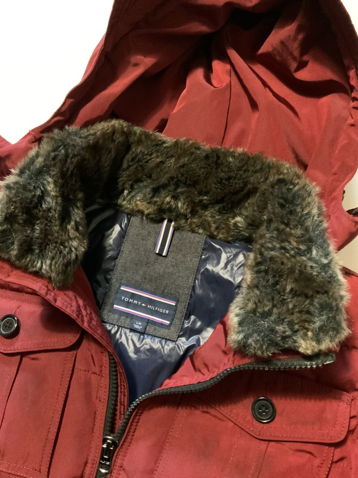 Tommy Hilfiger Tommy Hilfiger Quilted Down Feather Fill Zip Puffer Jacket Size US L / EU 52-54 / 3 - 8 Thumbnail