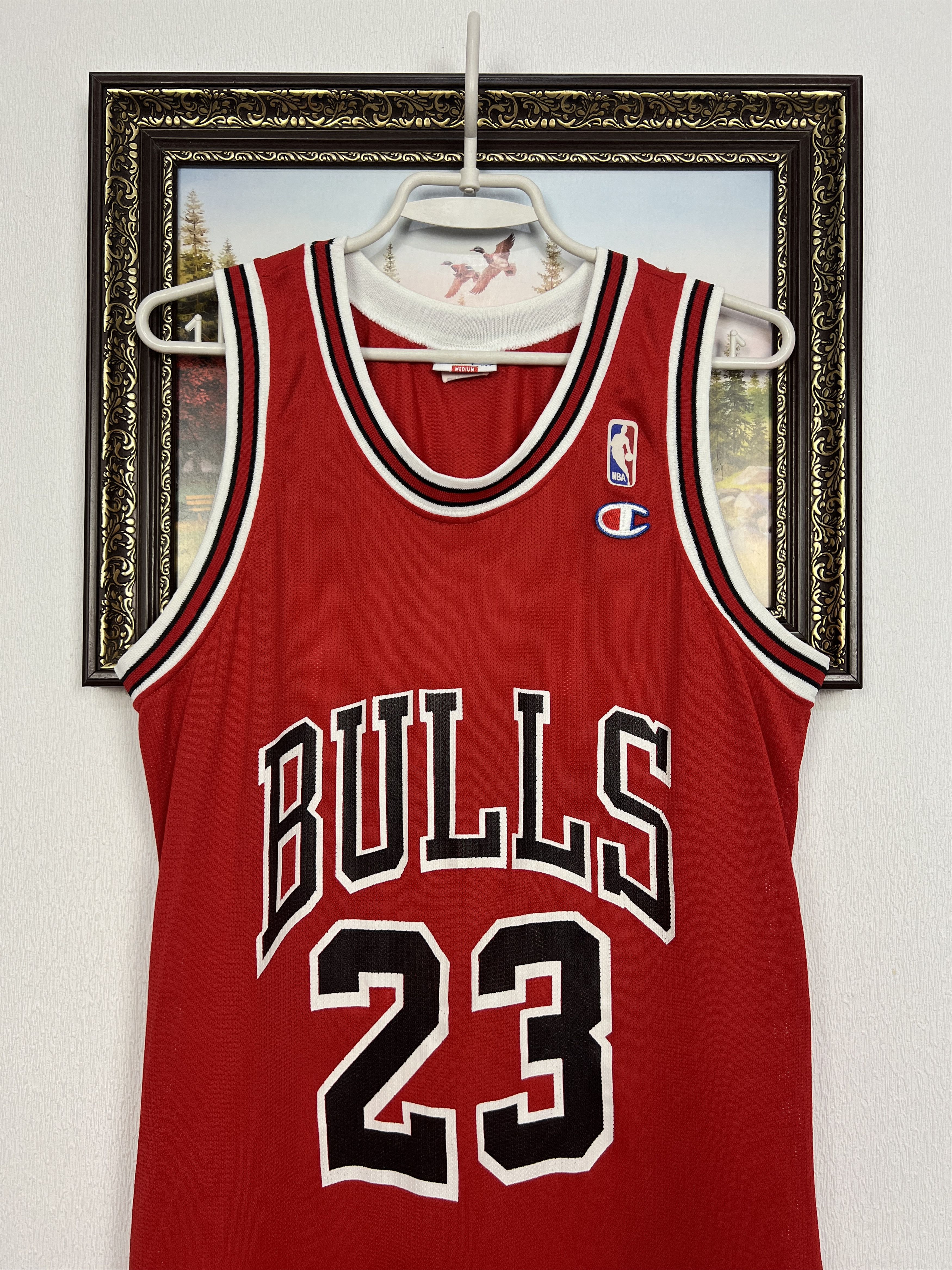 Champion Vintage 90's Champion Chicago Bulls Jordan Jersey Shirt NBA Size US M / EU 48-50 / 2 - 2 Thumbnail