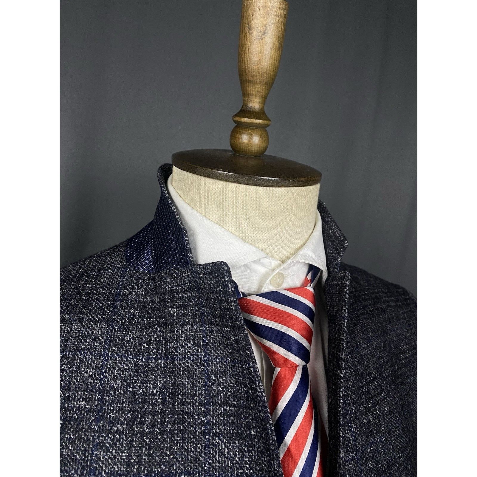 Etro Etro New Jersey Men's Gray Alpaca Wool Checked Blazer Jacket Size 44R - 7 Thumbnail