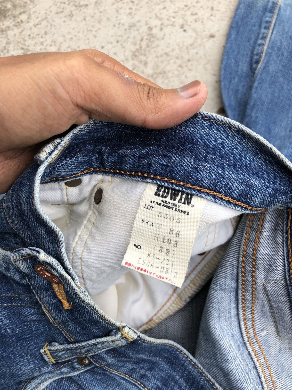 Edwin WIDE LEG VINTAGE SELVEDGE DENIM Size US 33 - 2 Thumbnail