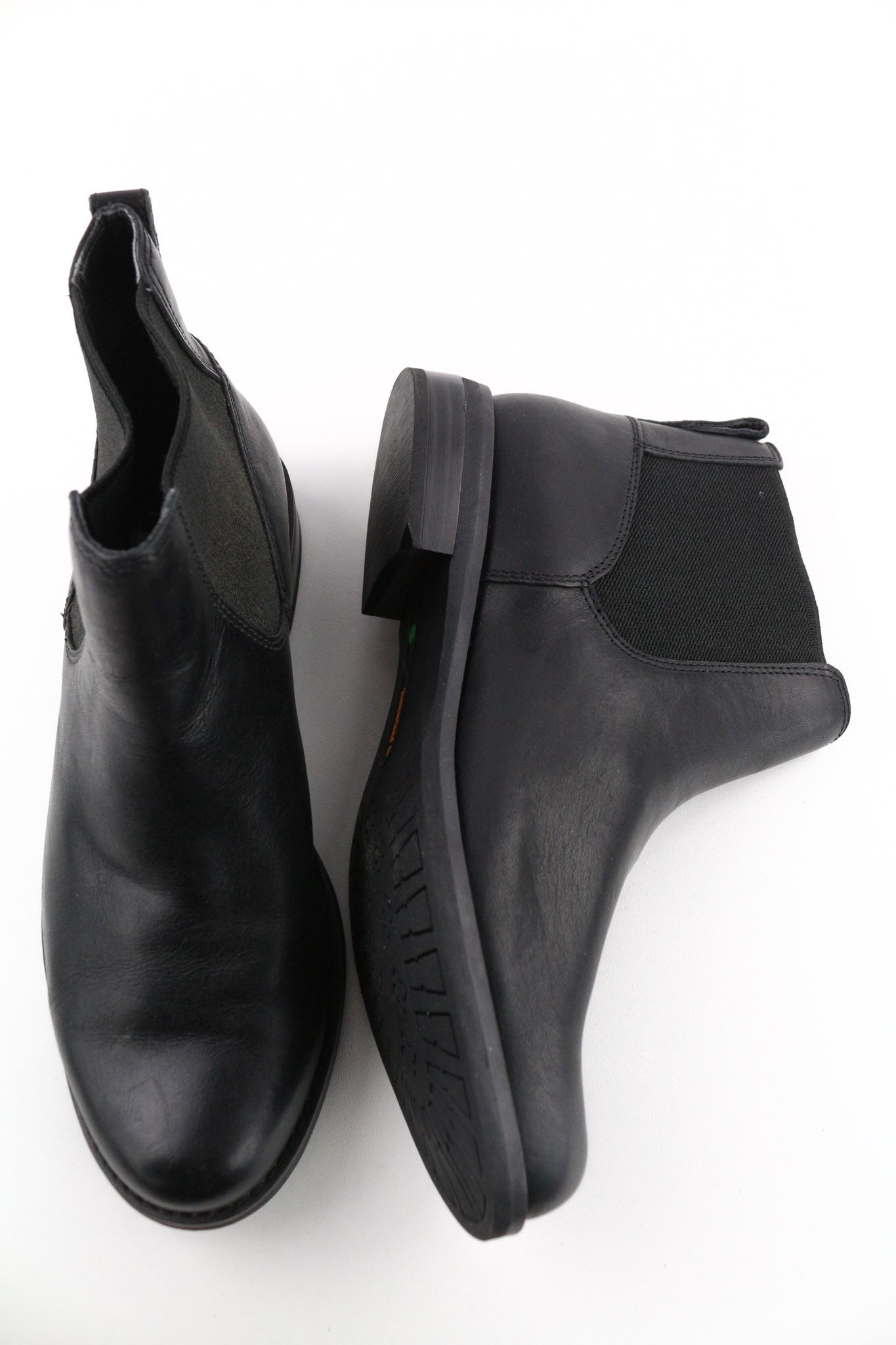 Timberland A1KHL UK4 Black Leather Pull On Mid Top Boots 79949 Size US 6.5 / IT 36.5 - 6 Thumbnail
