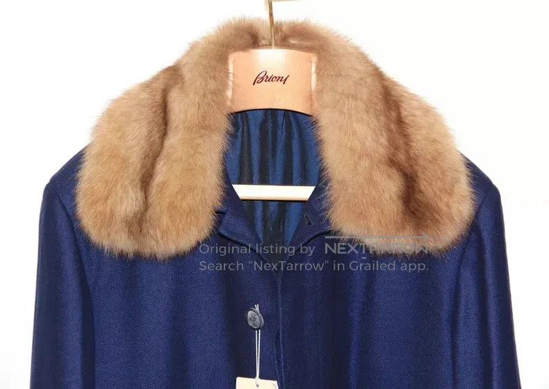 Brioni Brioni Pure Vicuña Fleece Short Overcoat Size US XL / EU 56 / 4 - 2 Thumbnail