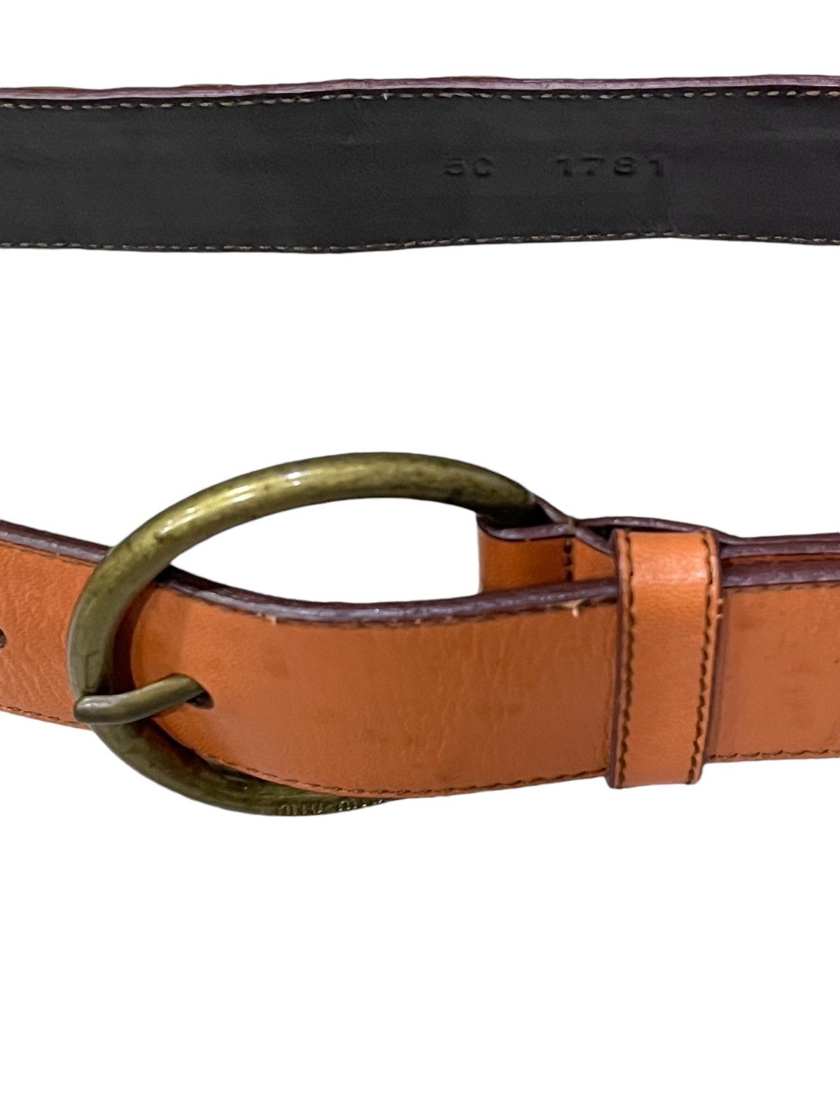 Miu Miu Vintage MIU MIU Leather Belt Made In Italy Size ONE SIZE - 6 Thumbnail