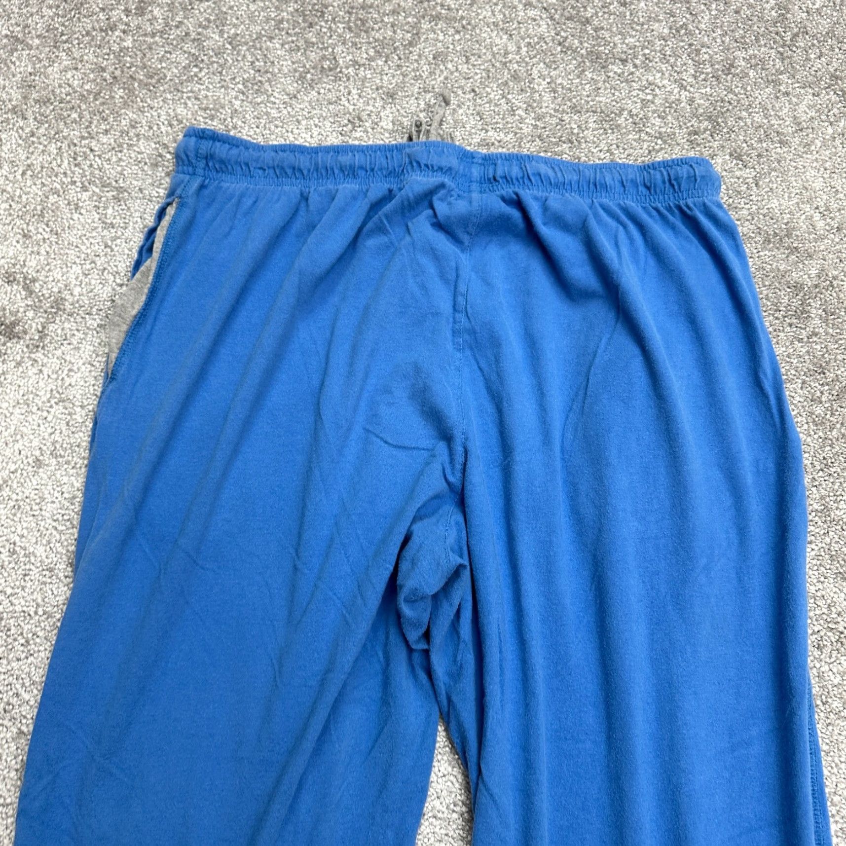 Hanes Hanes Lounge Pants Mens Large Blue Elastic Drawstring 32x28 Cotton Lounge Sweatpants Regular Mens Size US 33 - 4 Thumbnail