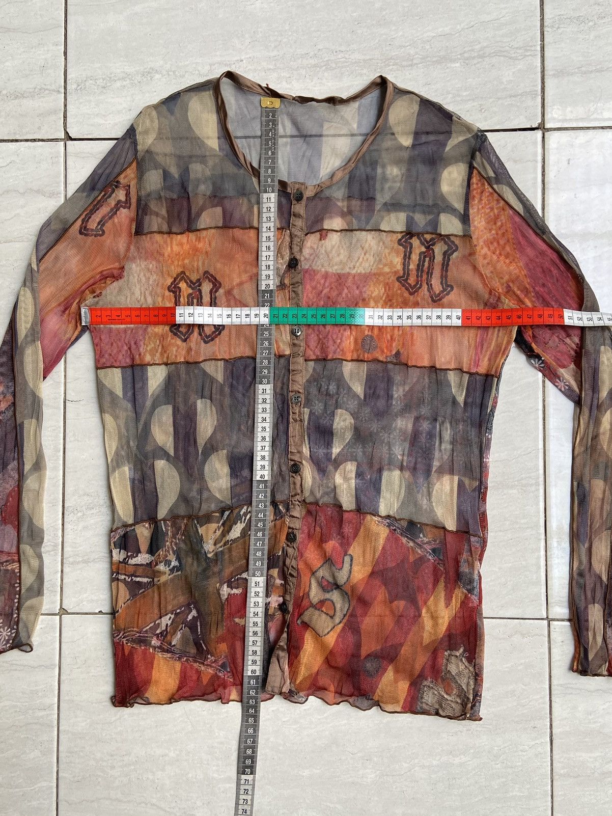 Designer × Japanese Brand C’EST MOIJEU FEMME Motive Mesh Shirt Size US XS / EU 42 / 0 - 6 Thumbnail