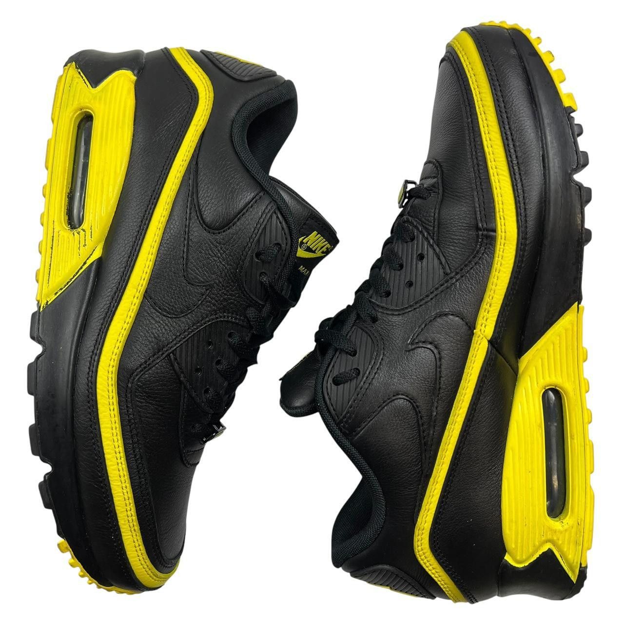 Nike × Undefeated Nike UNDFTD Air Max 90 Black Optic Yellow Size US 11 / EU 45 Size US 11 / EU 44 - 3 Thumbnail