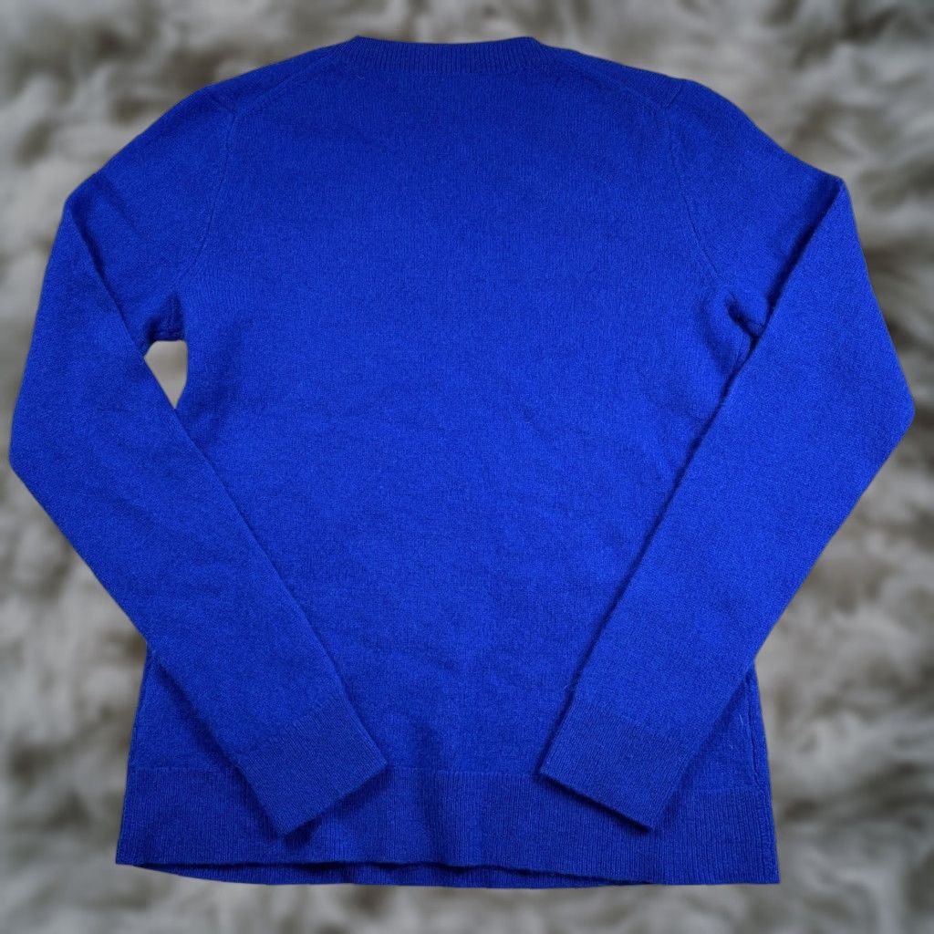 Charter Club Charter Club Luxury 100% Cashmere Sweater Women PS Petite Small Blue V-Neck Knit Size S / US 4 / IT 40 - 1 Thumbnail