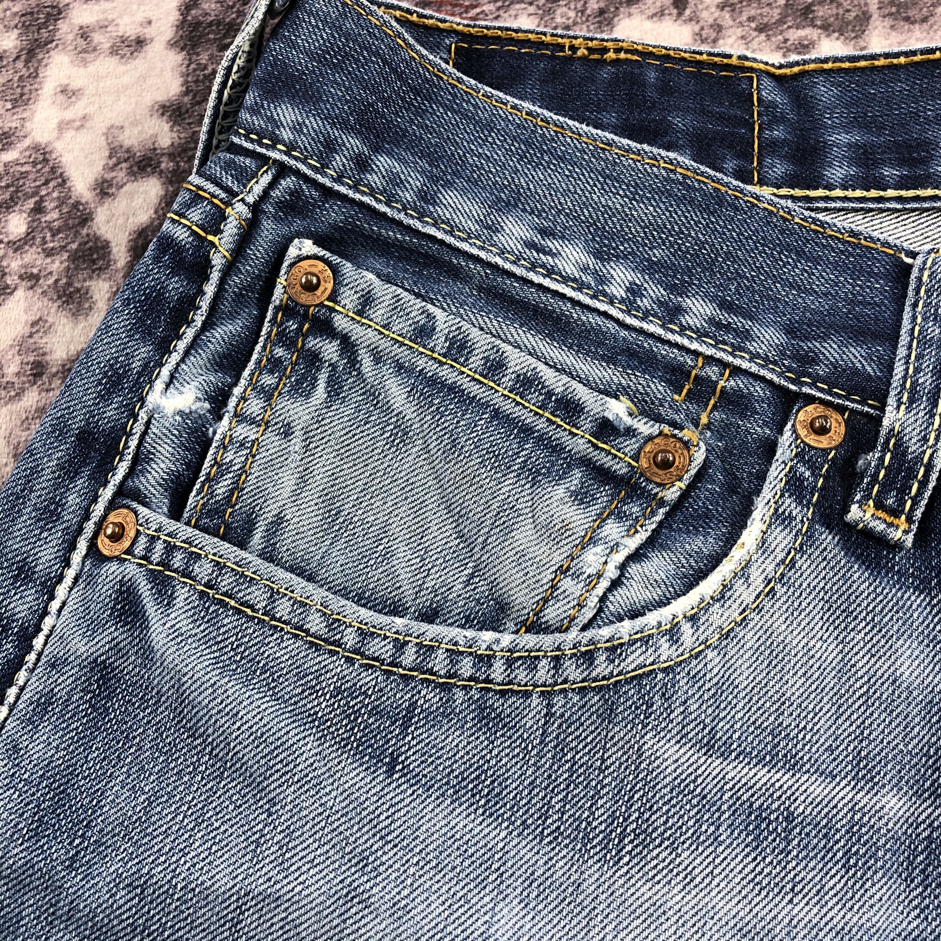 Levi's Vintage Blue Wash Levis 501 Jeans-JM2657 Size US 32 / EU 48 - 11 Thumbnail