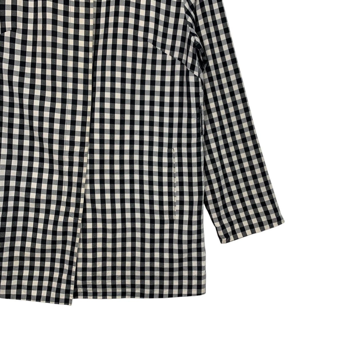 DAKS Vintage 90’s DAKS LONDON Black White Check Jacket #2599-C117 Size M / US 6-8 / IT 42-44 - 4 Thumbnail