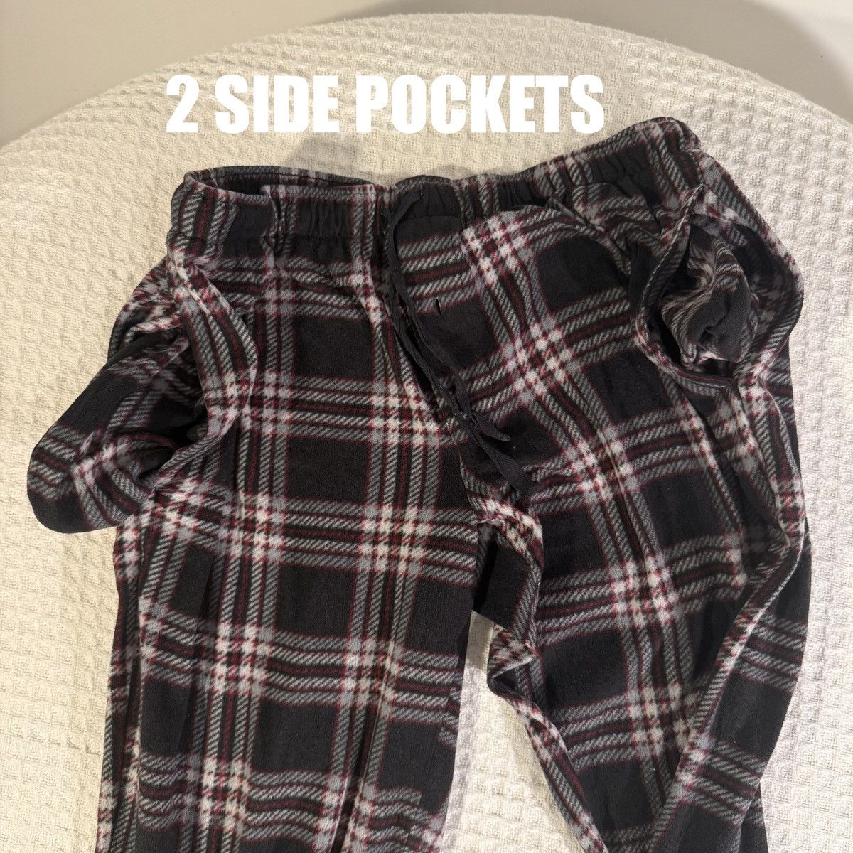 Other Plaid Fleece Lounge Pajama Pants – Relaxed Fit Size 28" / US 6 / IT 42 - 3 Thumbnail
