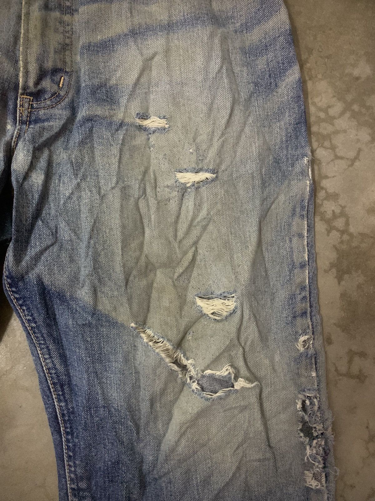 Edwin Edwin Distress Denim Flare Denim Jeans Size US 35 - 4 Thumbnail