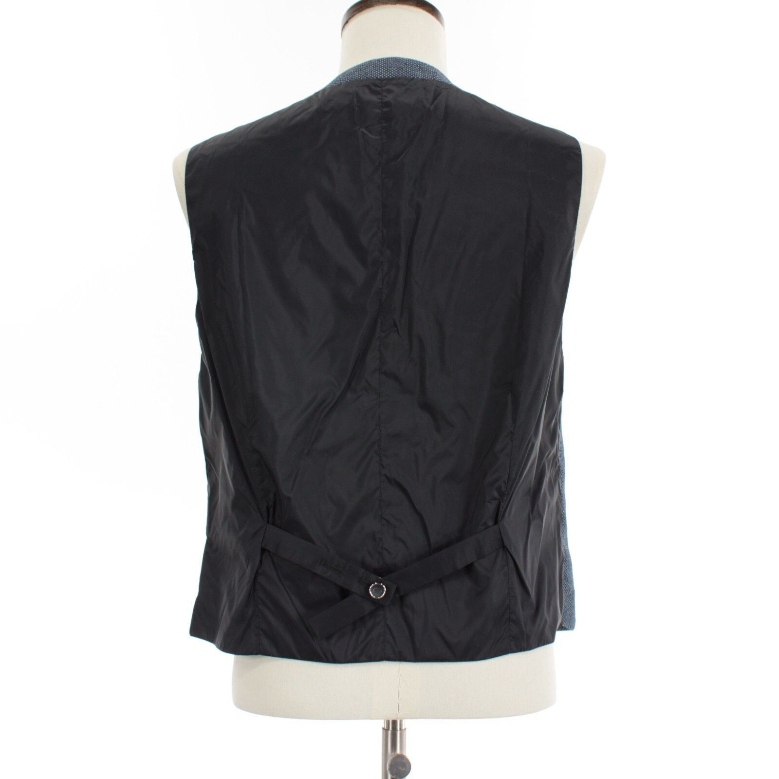 Other Italo Ferretti NWT Vest/Waist Coat Size 50 US 40R in Blue/Wh Size 40R - 4 Thumbnail