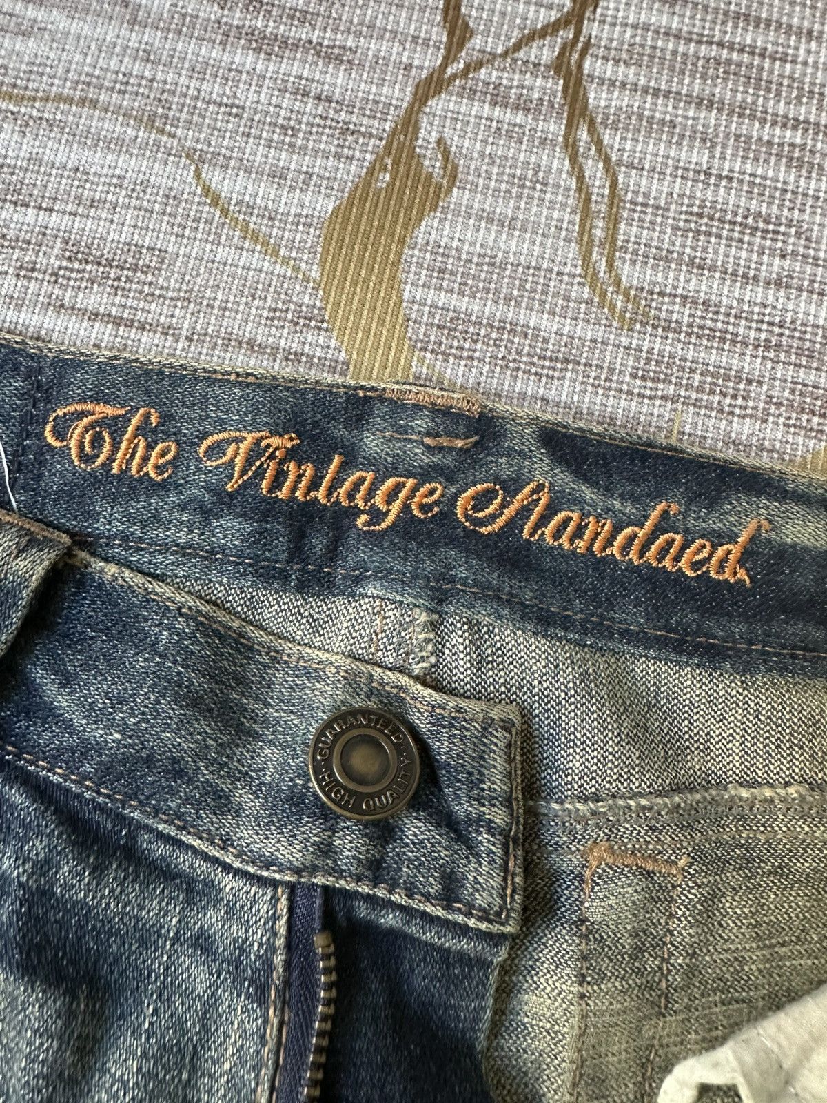 Tornado Mart FLARE Sky Bomber Distressed Claw Marks Design Denim Size US 31 - 18 Thumbnail